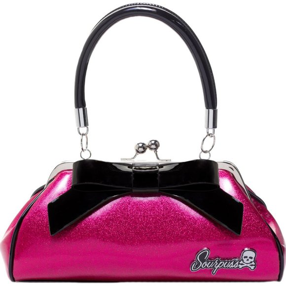 Sourpuss Handbags - Glitter Pink Floozy Purse